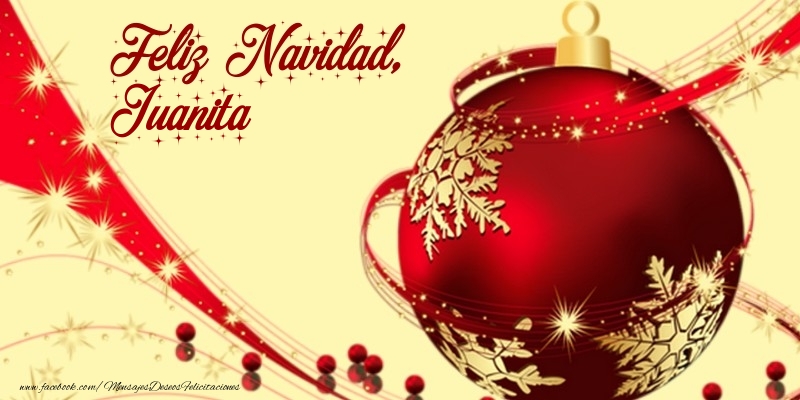 Felicitaciones de Navidad - Feliz Navidad, Juanita