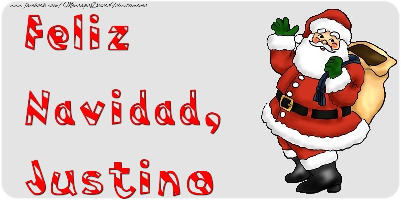 Felicitaciones de Navidad - Papá Noel | Feliz Navidad, Justino