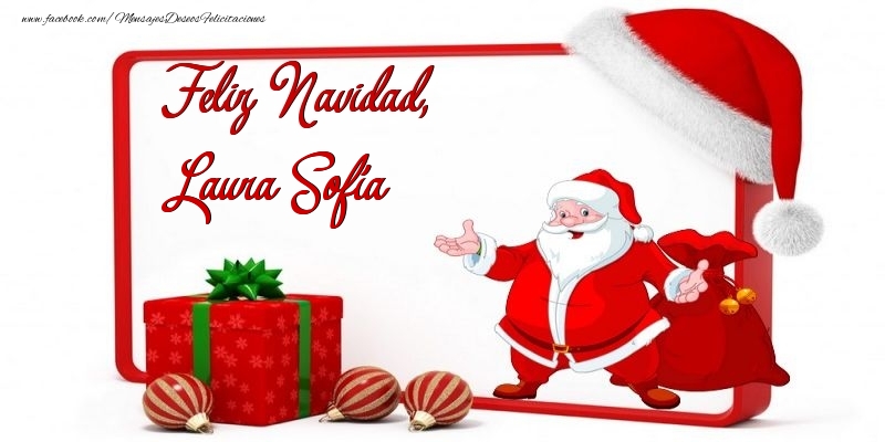 Felicitaciones de Navidad - Feliz Navidad, Laura Sofía