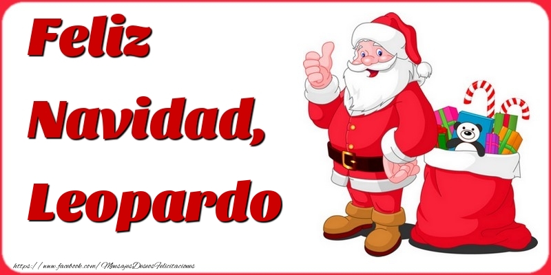 Felicitaciones de Navidad - Feliz Navidad, Leopardo