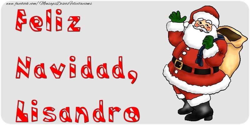 Felicitaciones de Navidad - Papá Noel | Feliz Navidad, Lisandro