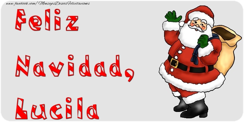 Felicitaciones de Navidad - Papá Noel | Feliz Navidad, Lucila