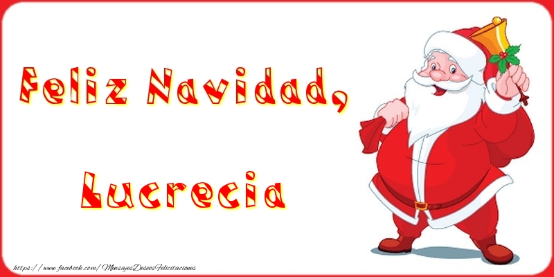 Felicitaciones de Navidad - Feliz Navidad, Lucrecia