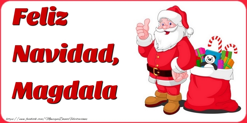 Felicitaciones de Navidad - Papá Noel & Regalo | Feliz Navidad, Magdala