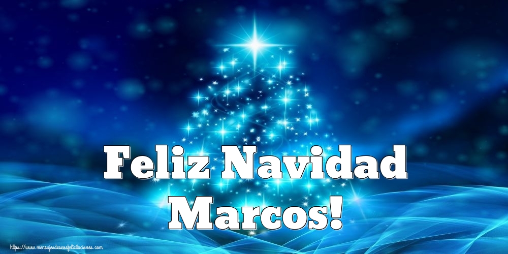Felicitaciones de Navidad - Feliz Navidad Marcos!
