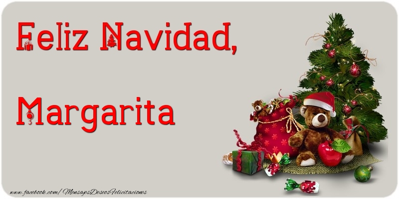 Felicitaciones de Navidad - Feliz Navidad, Margarita