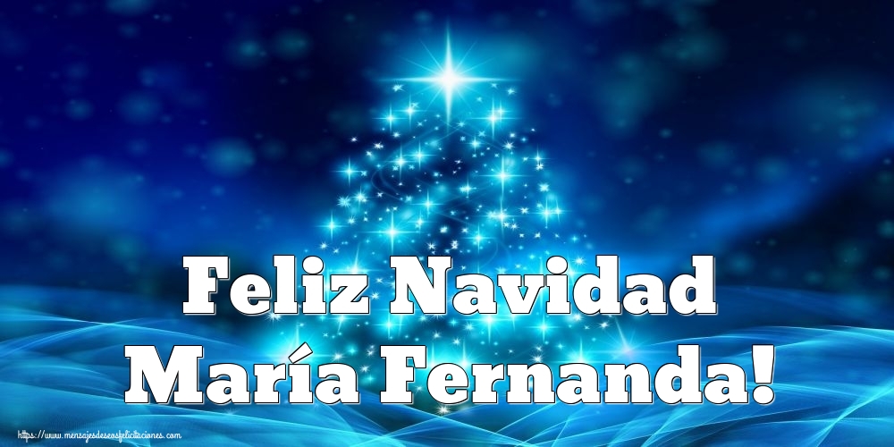 Felicitaciones de Navidad - Feliz Navidad María Fernanda!
