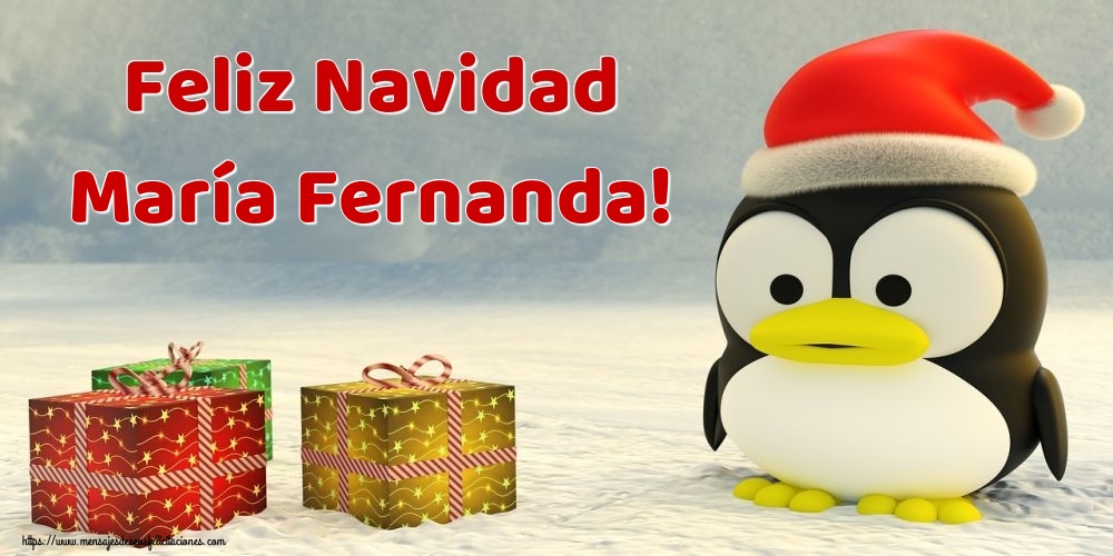 Felicitaciones de Navidad - Feliz Navidad María Fernanda!
