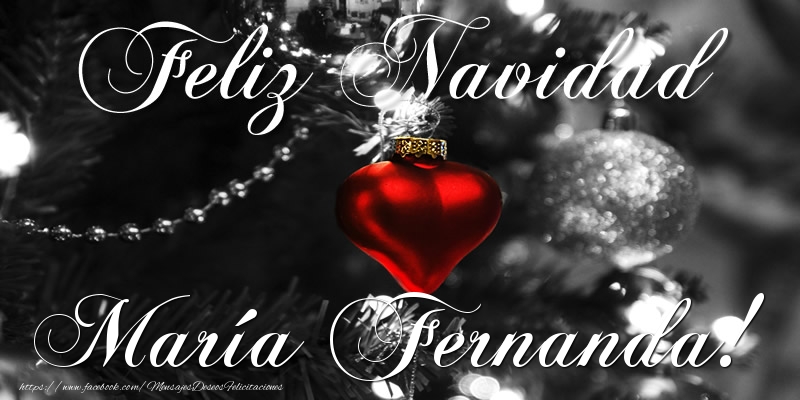 Felicitaciones de Navidad - Feliz Navidad María Fernanda!