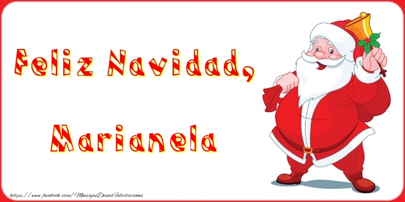 Felicitaciones de Navidad - Feliz Navidad, Marianela