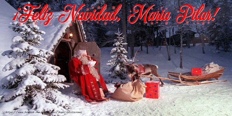 Felicitaciones de Navidad - ¡Feliz Navidad, Maria Pilar!