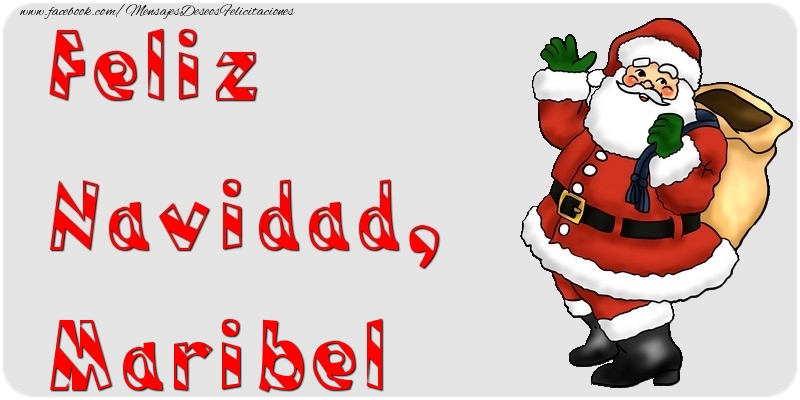 Felicitaciones de Navidad - Feliz Navidad, Maribel