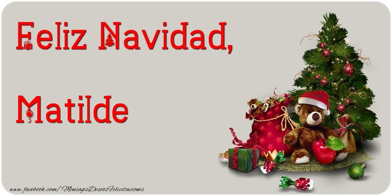 Felicitaciones de Navidad - Árbol De Navidad | Feliz Navidad, Matilde