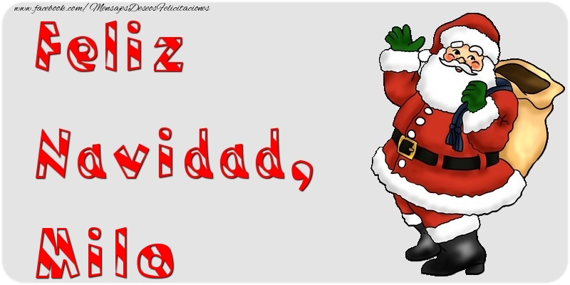 Felicitaciones de Navidad - Feliz Navidad, Milo
