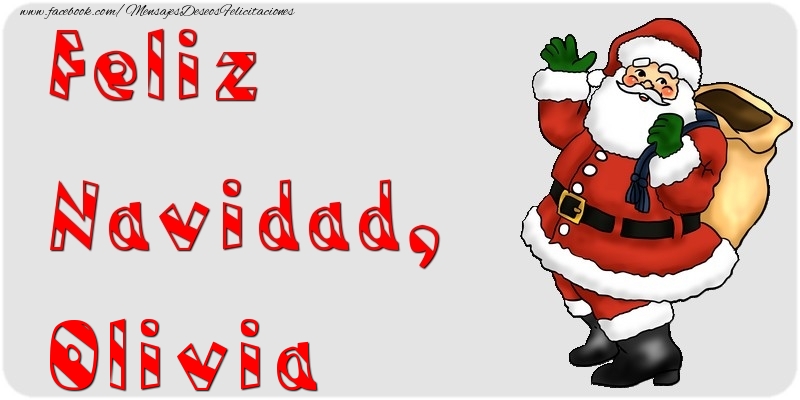 Felicitaciones de Navidad - Papá Noel | Feliz Navidad, Olivia