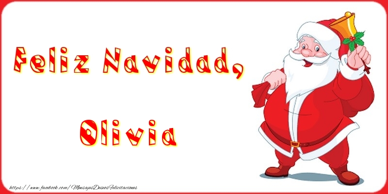 Felicitaciones de Navidad - Feliz Navidad, Olivia