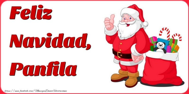 Felicitaciones de Navidad - Papá Noel & Regalo | Feliz Navidad, Panfila