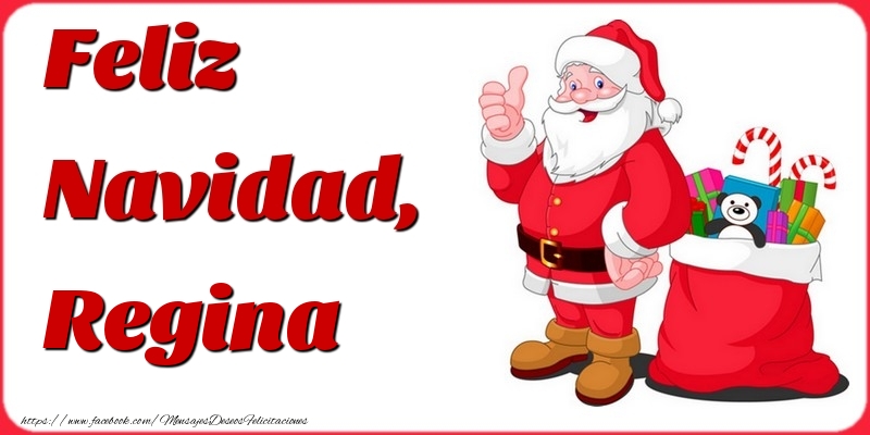 Felicitaciones de Navidad - Feliz Navidad, Regina