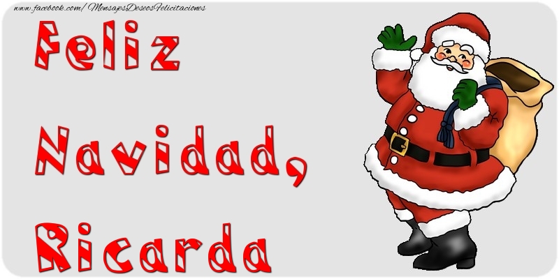 Felicitaciones de Navidad - Feliz Navidad, Ricarda