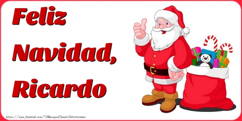 Felicitaciones de Navidad - Feliz Navidad, Ricardo