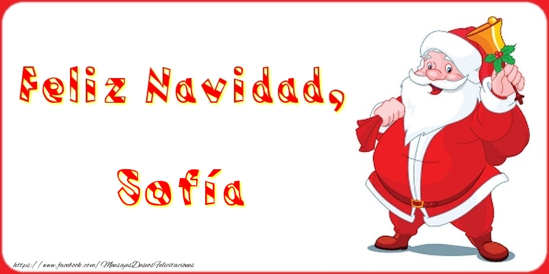 Felicitaciones de Navidad - Feliz Navidad, Sofía