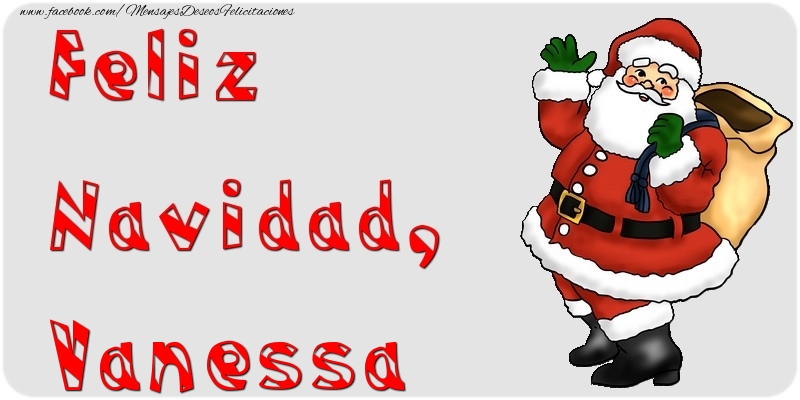 Felicitaciones de Navidad - Papá Noel | Feliz Navidad, Vanessa