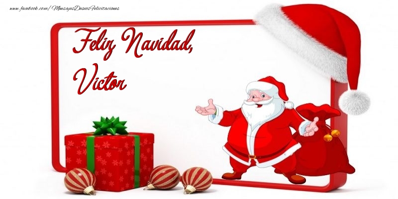 Felicitaciones de Navidad - Feliz Navidad, Victor