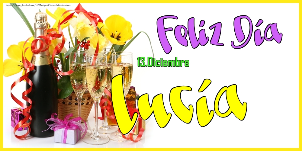 Felicitaciones de Onomástica - 13.Diciembre - Feliz Día Lucía!