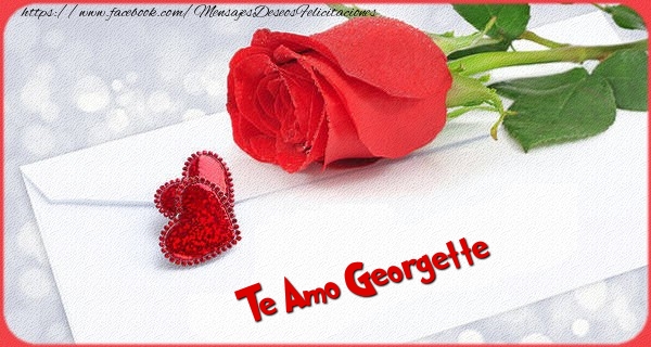 Felicitaciones de San Valentín - Te amo Georgette
