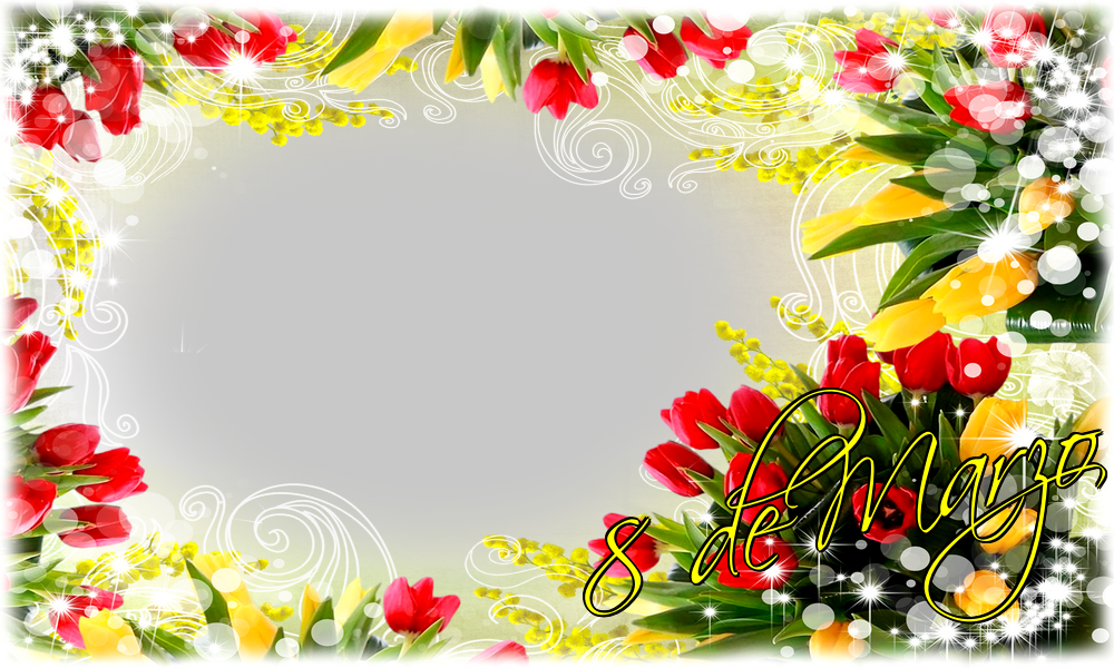 Felicitaciones Personalizadas para el día de la mujer - 8 de Marzo - Marco de foto de Feliz Día de la Mujer