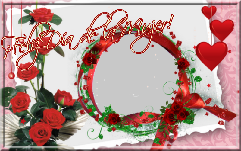 Felicitaciones Personalizadas para el día de la mujer - ¡Feliz Día de la Mujer! - Marco de foto de Feliz Día de la Mujer