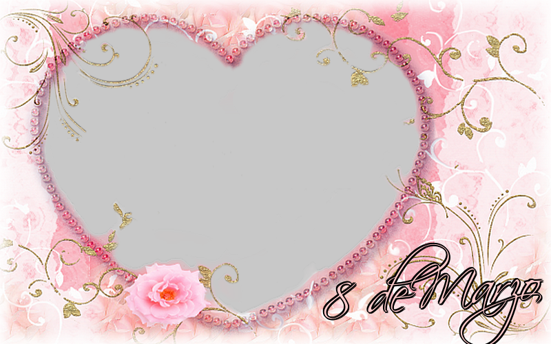 Felicitaciones Personalizadas para el día de la mujer - 8 de Marzo - Marco de foto de Feliz Día de la Mujer