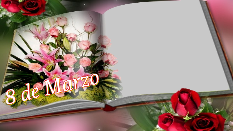 Felicitaciones Personalizadas para el día de la mujer - 8 de Marzo - Marco de foto de Feliz Día de la Mujer