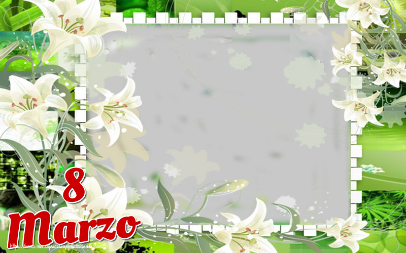 Felicitaciones Personalizadas para el día de la mujer - 8 Marzo - Marco de foto de Feliz Día de la Mujer