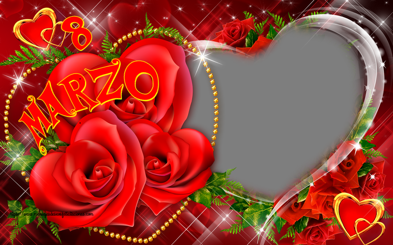 Felicitaciones Personalizadas para el día de la mujer - 8 Marzo - Marco de foto de Feliz Día de la Mujer