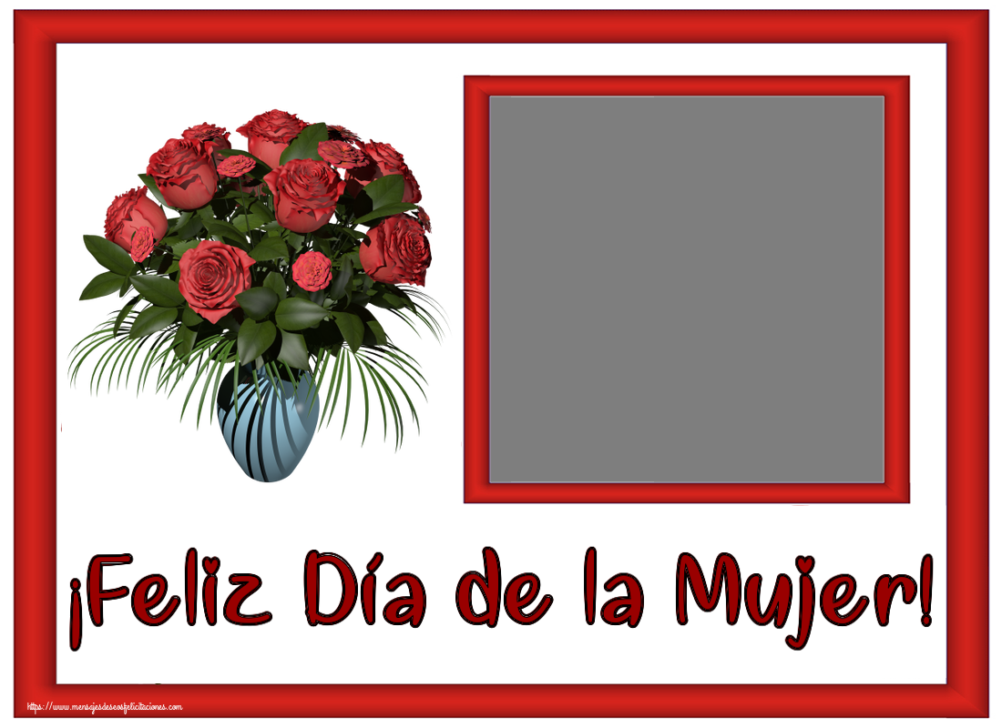 Felicitaciones Personalizadas para el día de la mujer - ¡Feliz Día de la Mujer! - Crea tarjetaa personalizadas con foto perfil de facebook