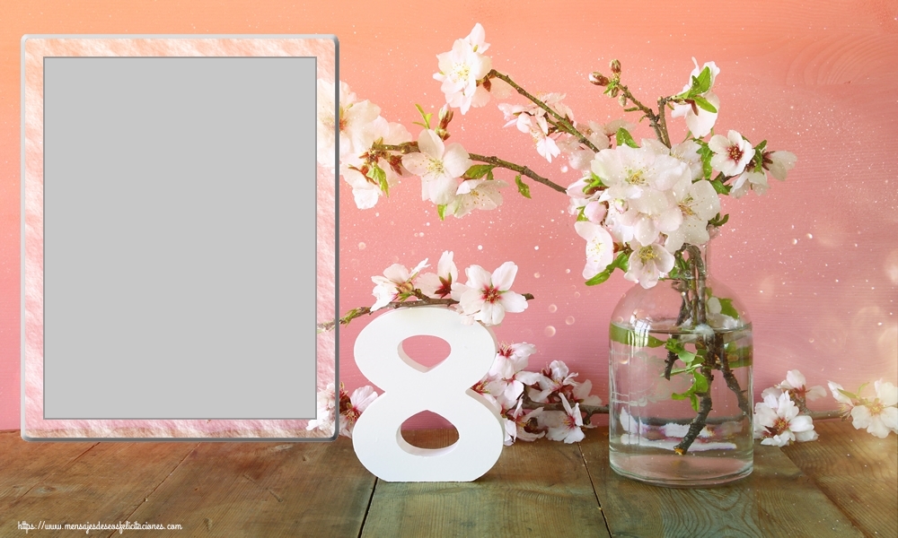 Felicitaciones Personalizadas para el día de la mujer - Marco de foto