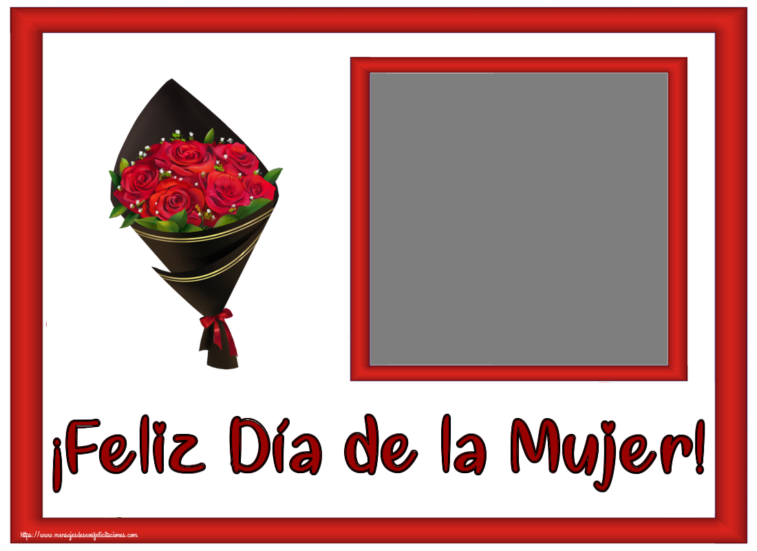 Felicitaciones Personalizadas para el día de la mujer - ¡Feliz Día de la Mujer! - Crea tarjetaa personalizadas con foto perfil de facebook