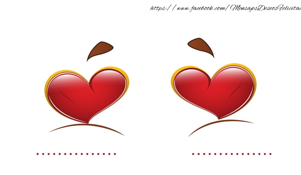 Felicitaciones Personalizadas de amor - ... ... = LOVE