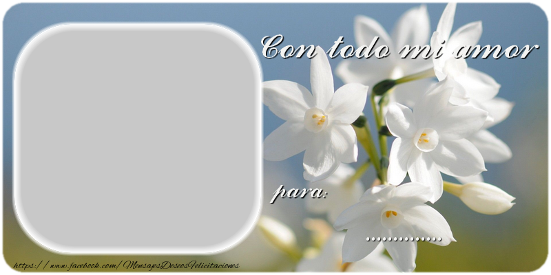 Felicitaciones Personalizadas de amor - Con todo mi amor ...