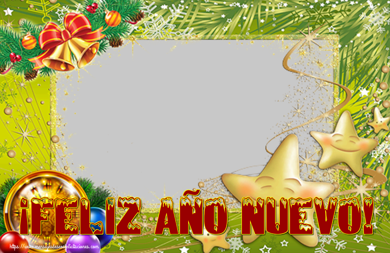 Felicitaciones Personalizadas de Año Nuevo - ¡Feliz Año Nuevo! - Marco de foto de Año Nuevo