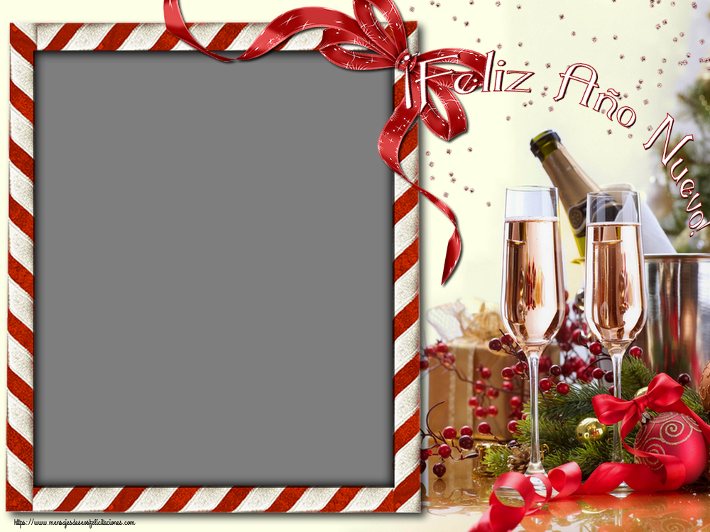 Felicitaciones Personalizadas de Año Nuevo - ¡Feliz Año Nuevo! - Marco de foto de Año Nuevo