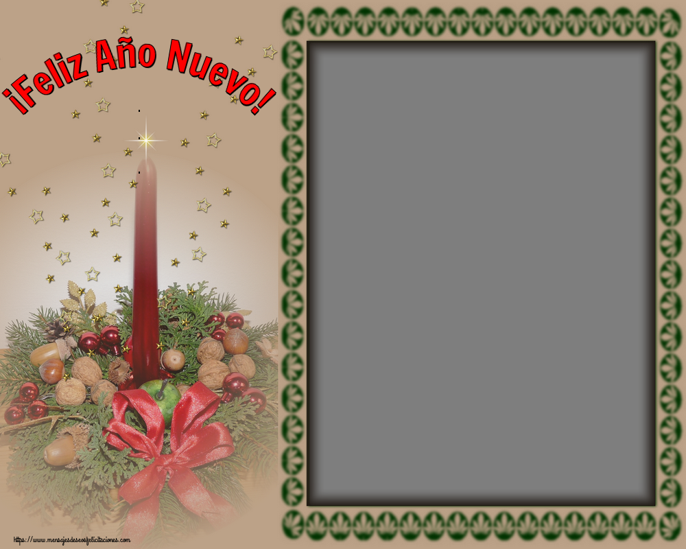 Felicitaciones Personalizadas de Año Nuevo - ¡Feliz Año Nuevo! - Marco de foto de Año Nuevo