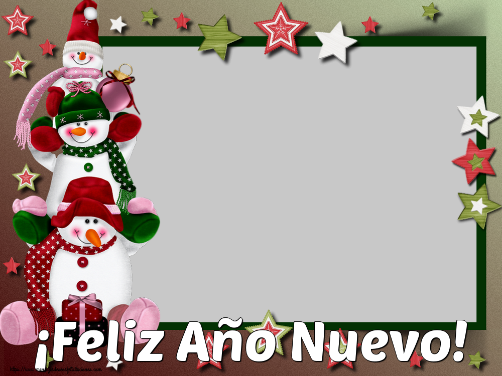 Felicitaciones Personalizadas de Año Nuevo - ¡Feliz Año Nuevo! - Marco de foto de Año Nuevo