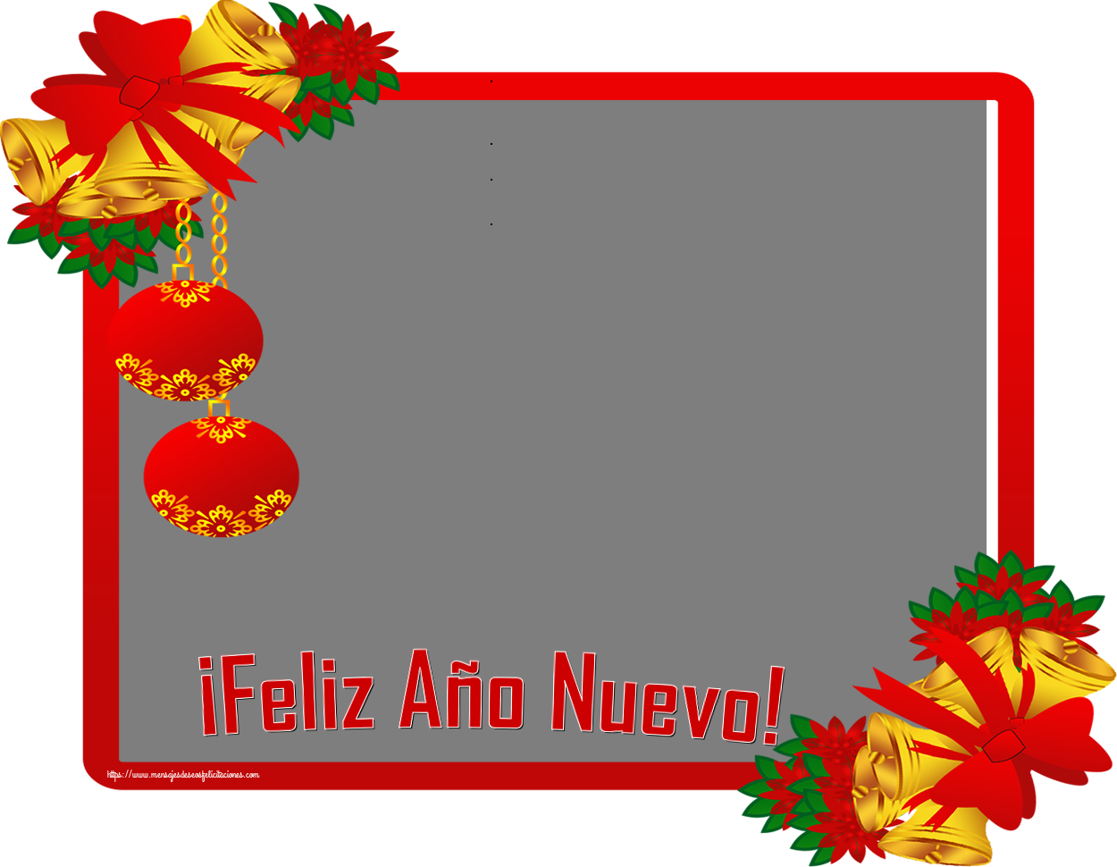 Felicitaciones Personalizadas de Año Nuevo - ¡Feliz Año Nuevo! - Marco de foto de Año Nuevo