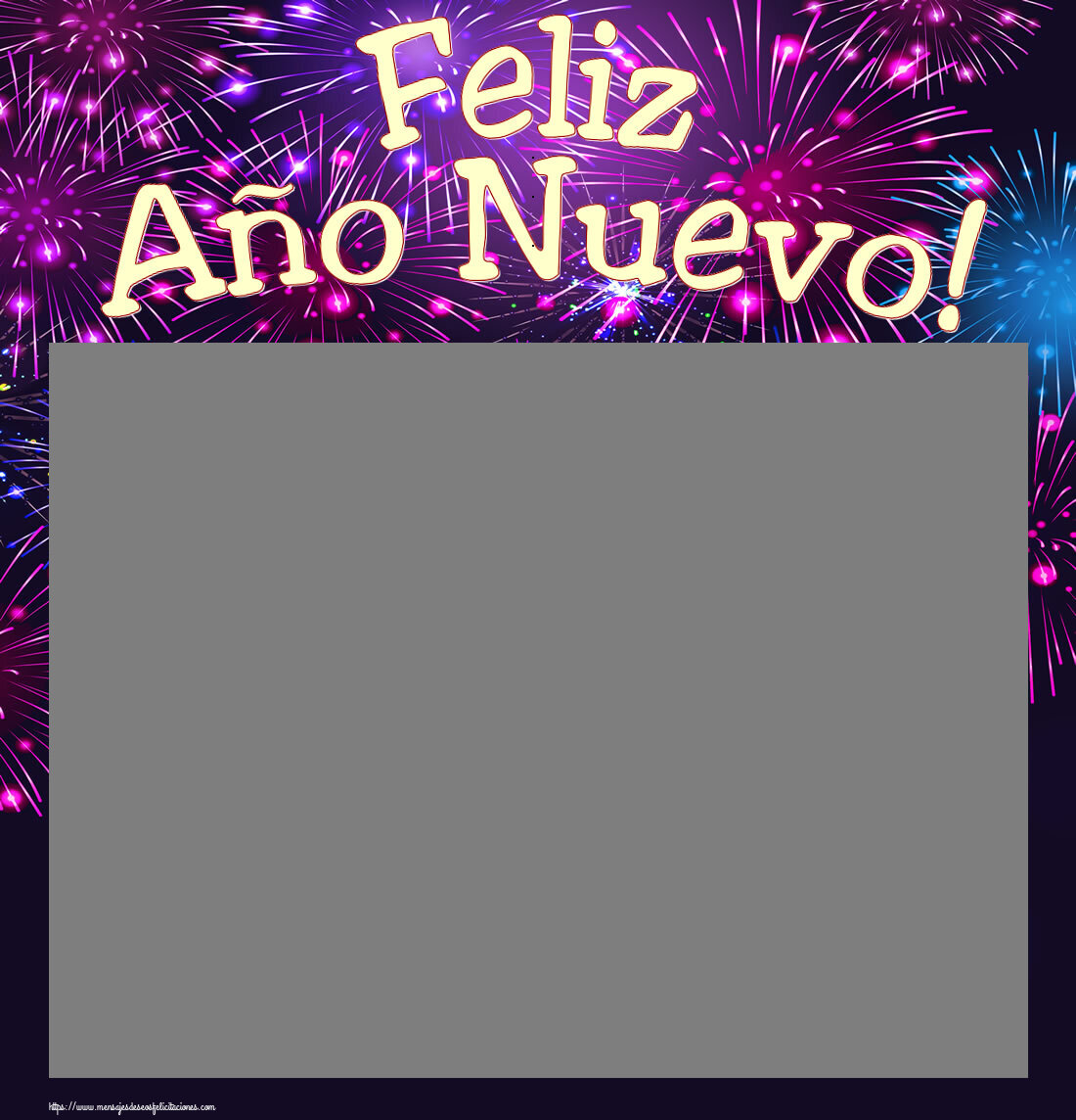 Felicitaciones Personalizadas de Año Nuevo - Feliz Año Nuevo! - Marco de foto de Año Nuevo