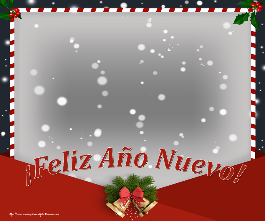 Felicitaciones Personalizadas de Año Nuevo - ¡Feliz Año Nuevo! - Marco de foto de Año Nuevo