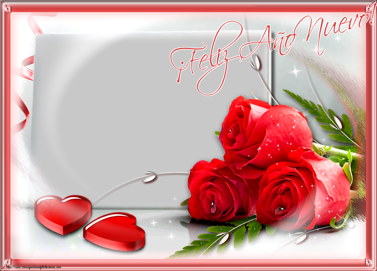 Felicitaciones Personalizadas de Año Nuevo - ¡Feliz Año Nuevo! - Marco de foto de Año Nuevo