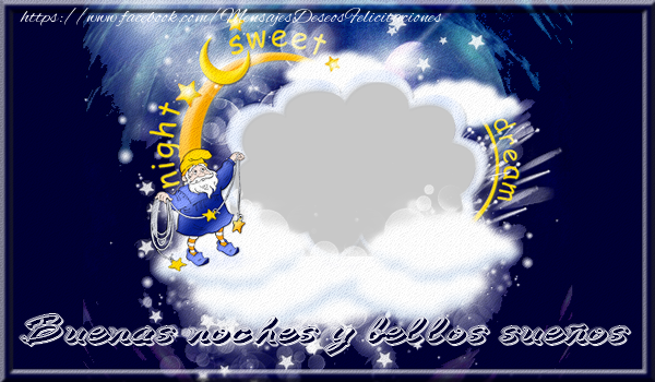 Felicitaciones Personalizadas de buenas noches - Buonanotte amore mio, sognami e io ti sognerò...