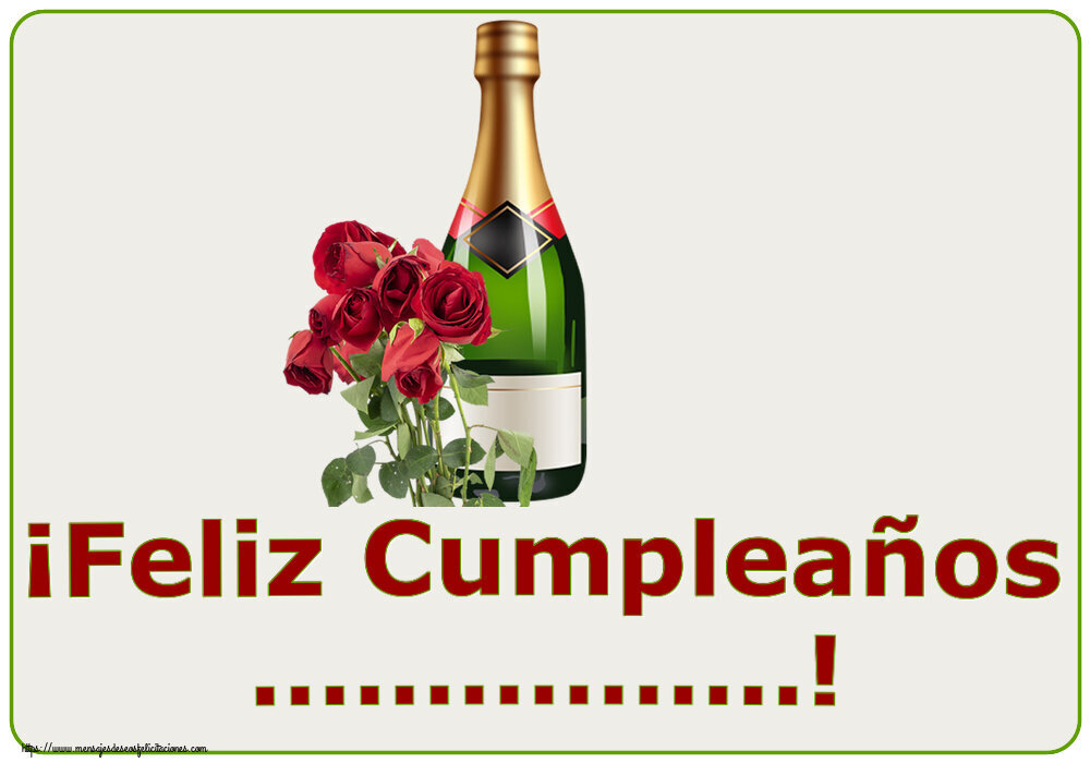 Felicitaciones Personalizadas de cumpleaños - ¡Feliz Cumpleaños ...!
